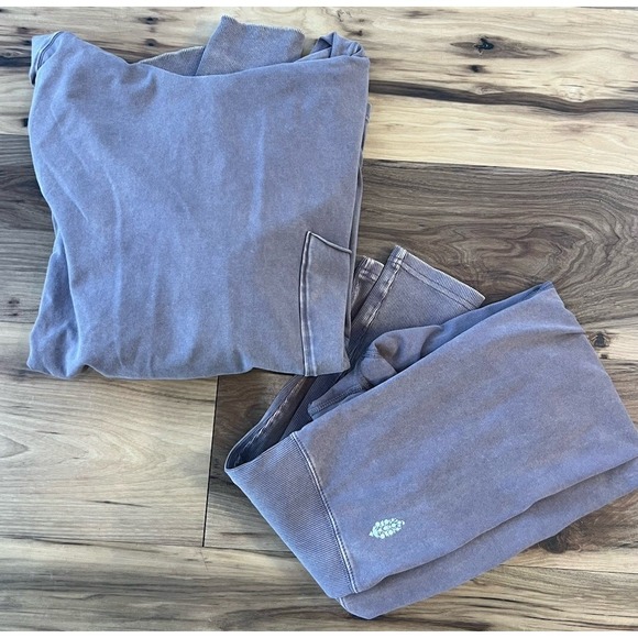 Free People Movement Pants - Free People Movement Hoodie Jogger Set M Mauve Lounge Athleisure Outfit